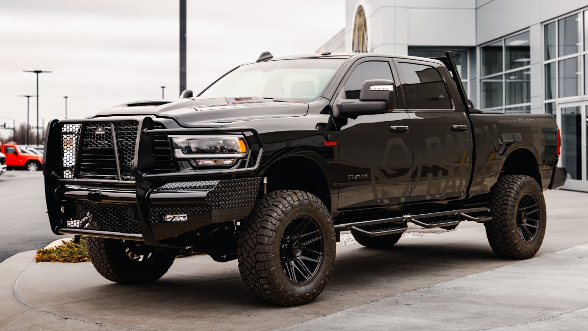 Custom 2023 RAM 1500 Ranch Hand SEMA Build Exterior Driver Side Front Profile