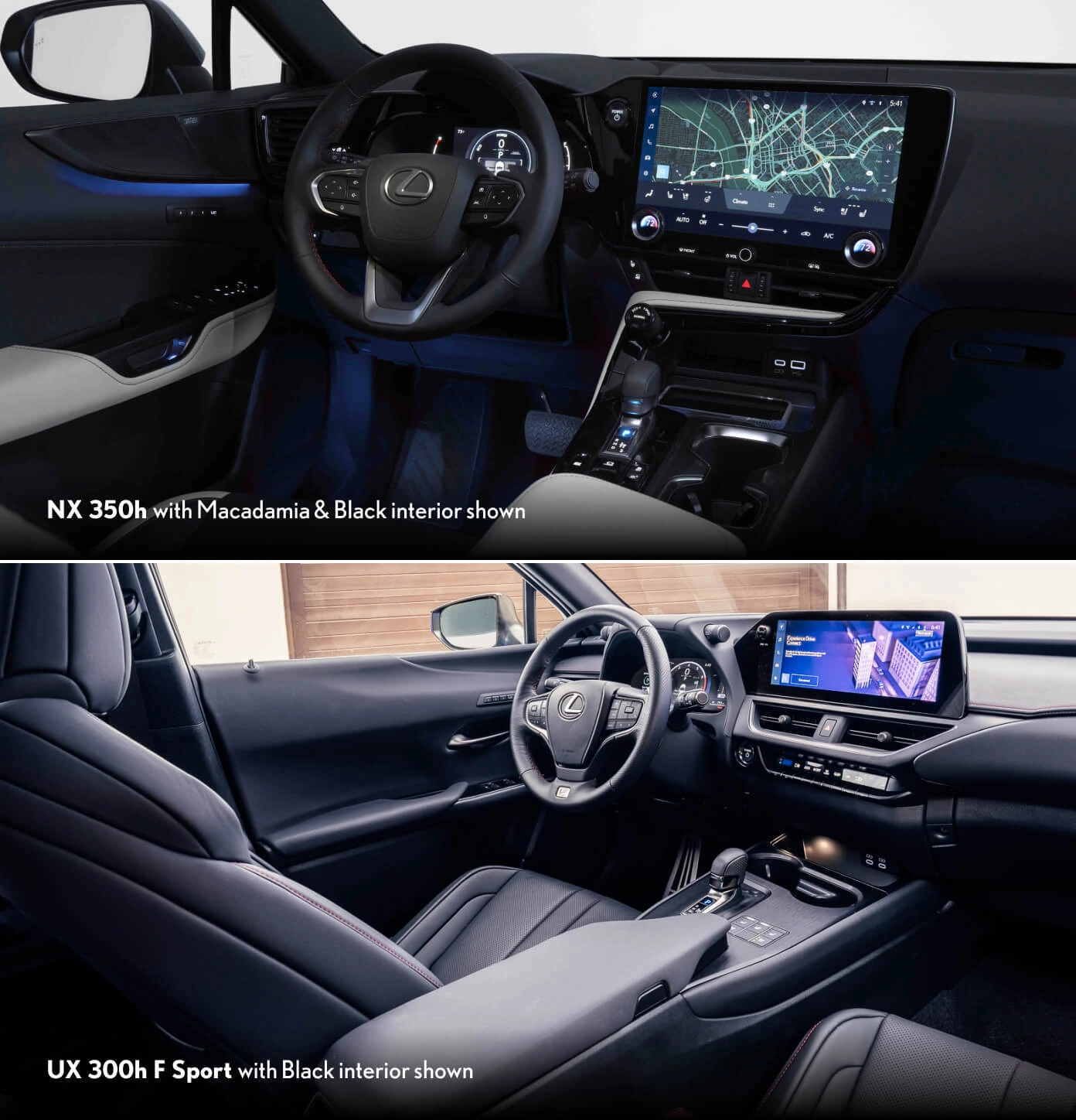 Lexus UX vs. Lexus NX: Interior Amenities