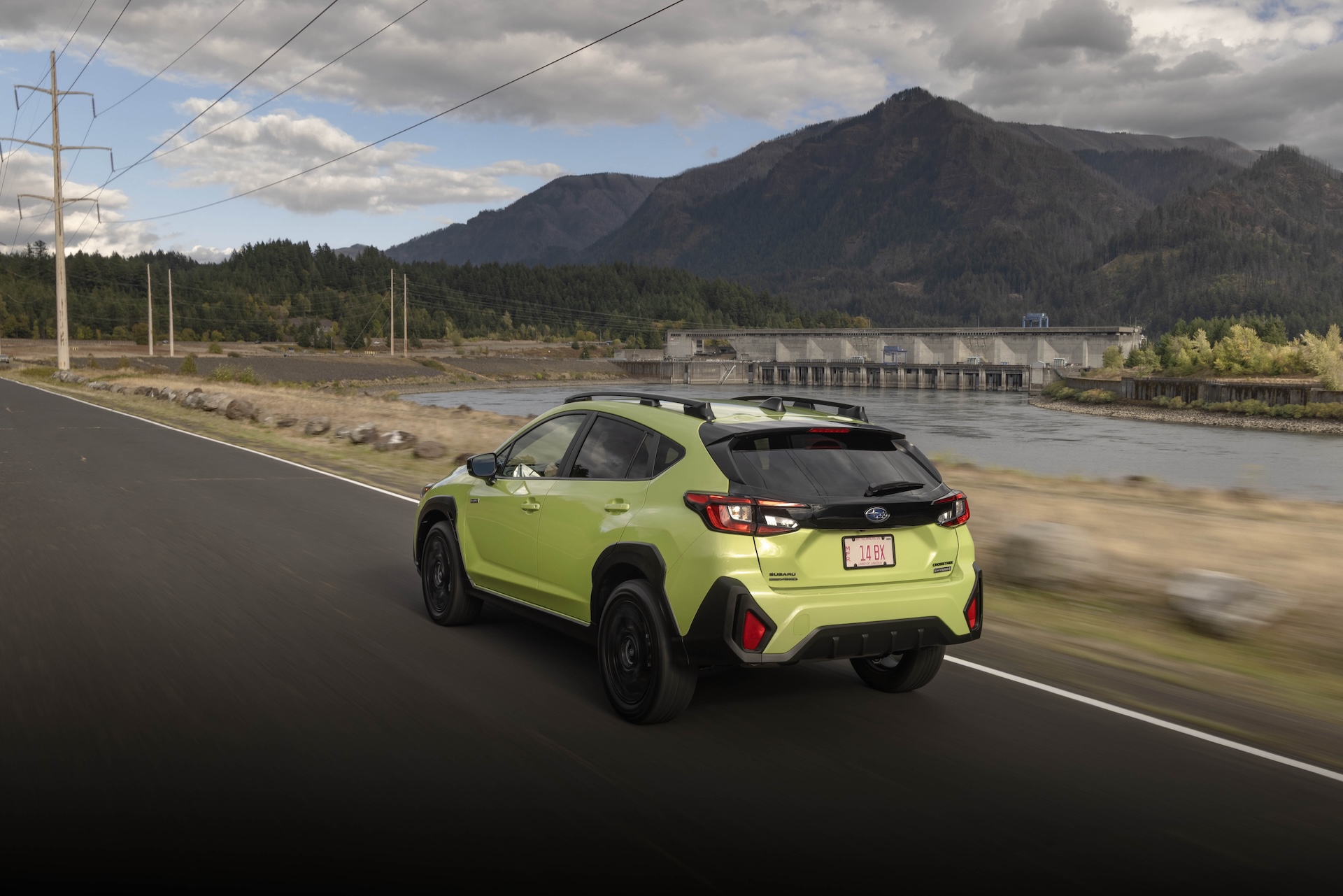 Rear View of the Subaru Crosstrek Sport Hybrid