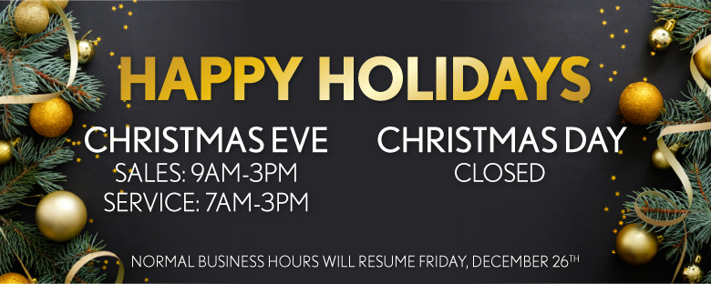 CHRISTMAS DAY: CLOSED