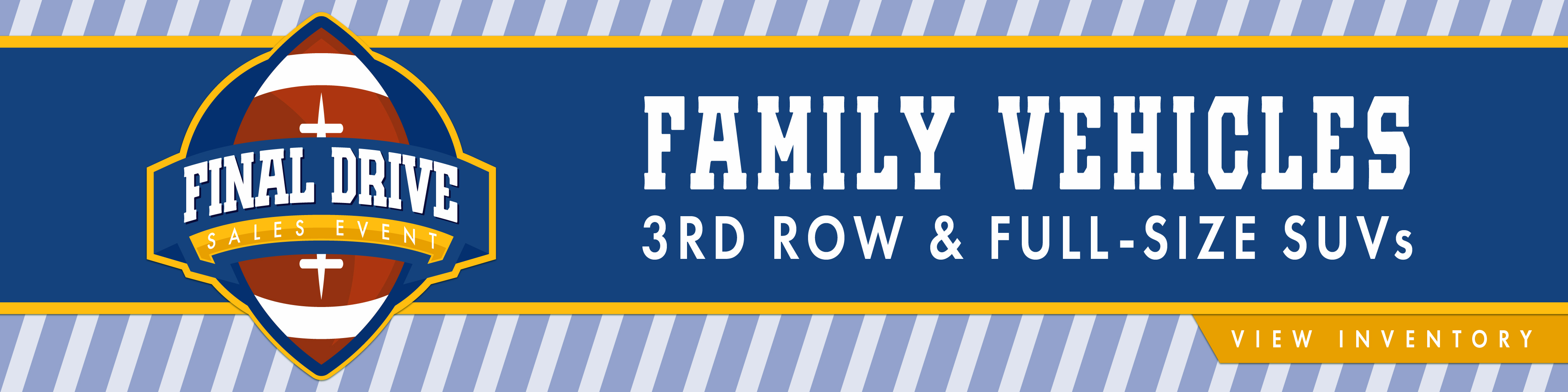 Family vehicles 3rd row and full-size SUVs