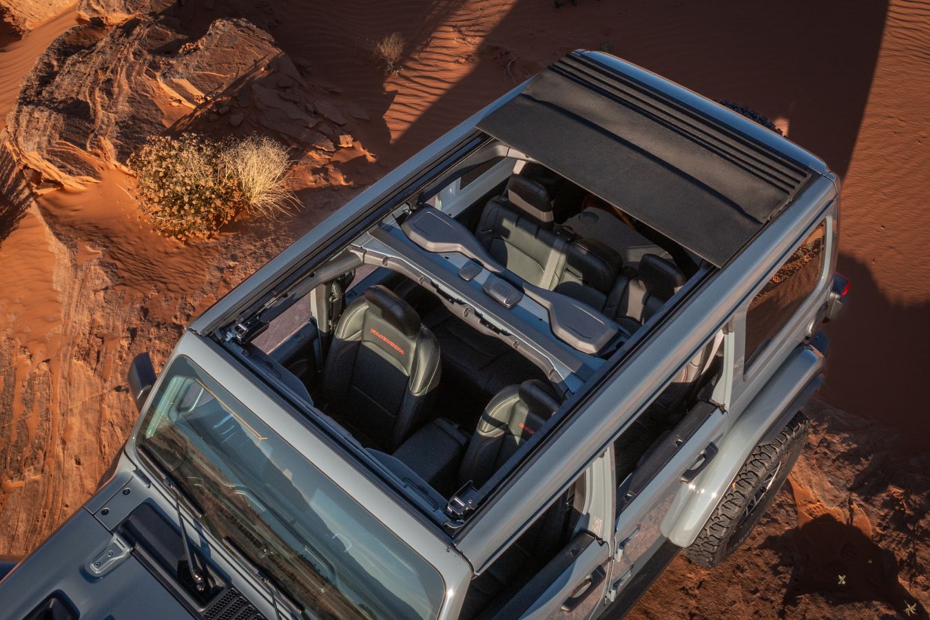 2025 Jeep Wrangler Rubicon X Exterior Roof with Top Open