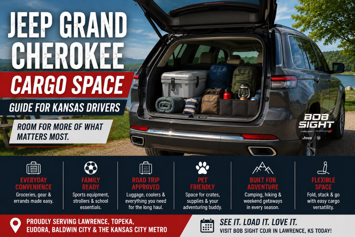 Jeep Grand Cherokee cargo space guide for Kansas drivers in Lawrence KS
