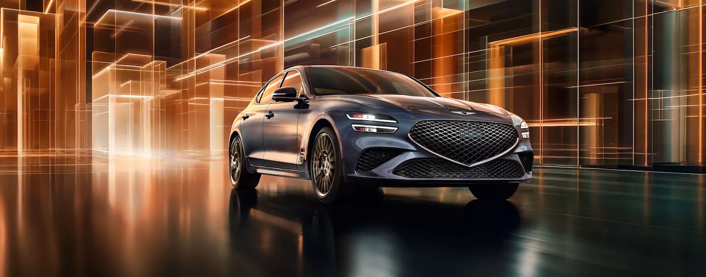 A gray 2026 Genesis G70 parked