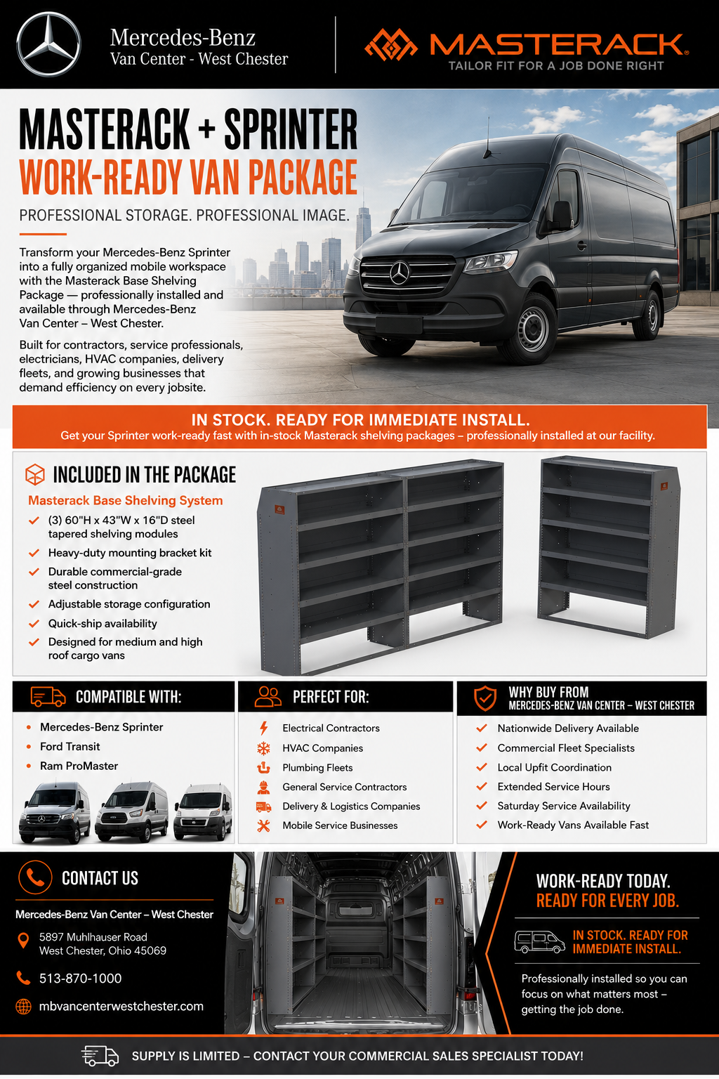 Brochure for the Base Shelving System Package