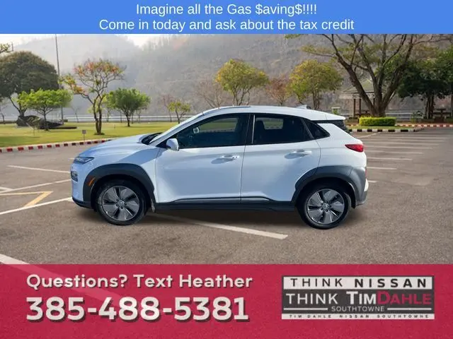 Used 2021 Hyundai Kona EV Limited with VIN KM8K33AG0MU128973 for sale in South Jordan, UT