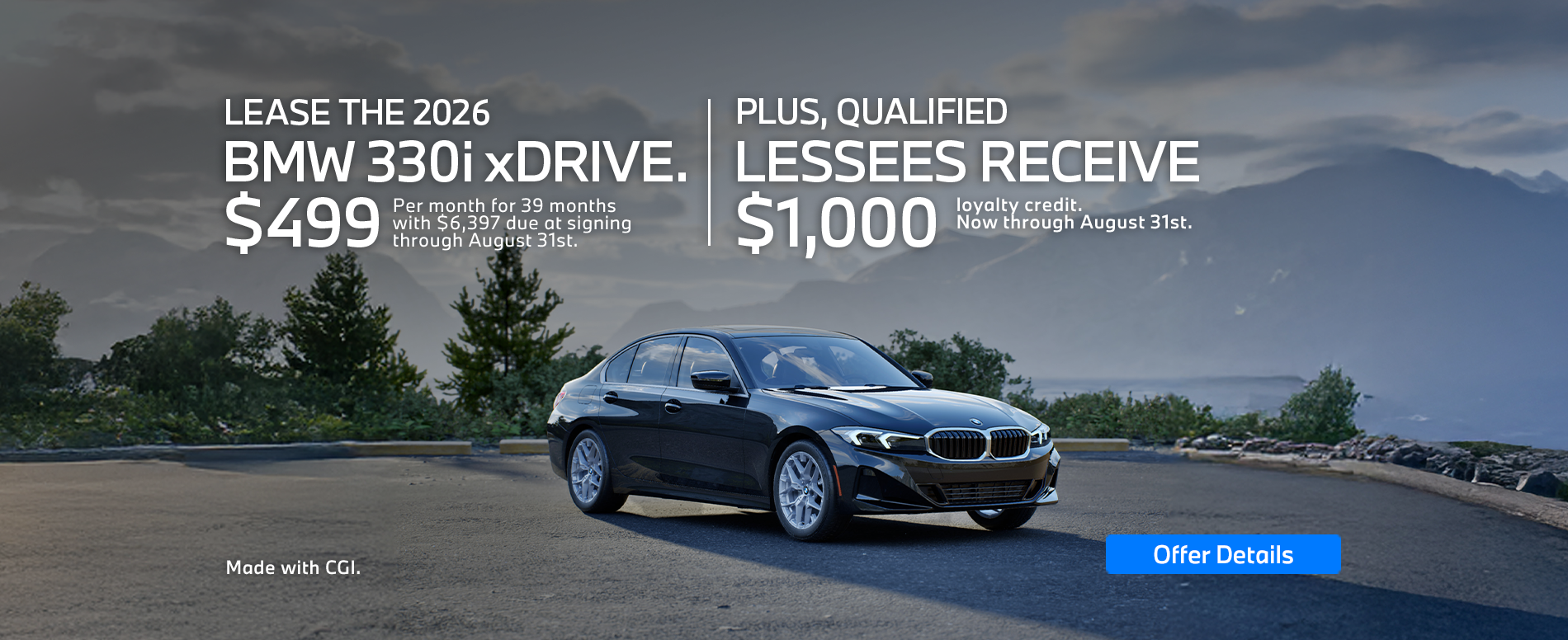 Lease BMW 330i in NJ