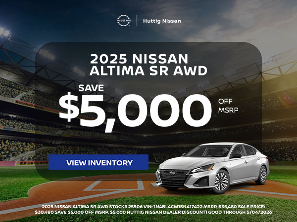 2025 Nissan Altima SR AWD SAVE $5,000 OFF MSRP
