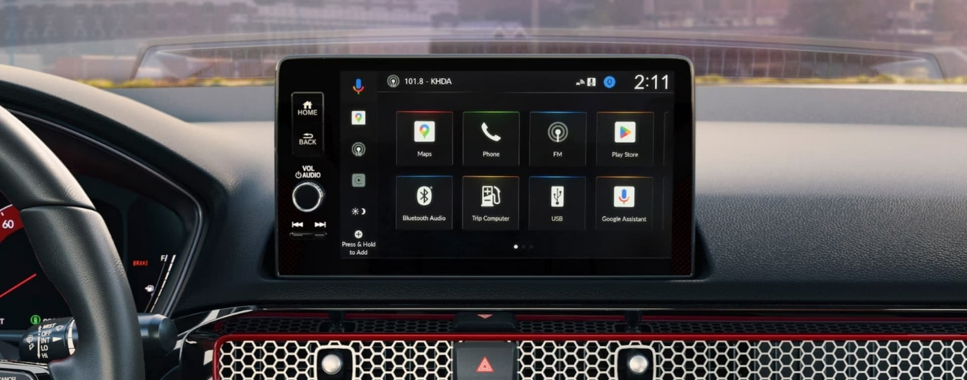 Infotainment display on a 2026 Honda Civic Si