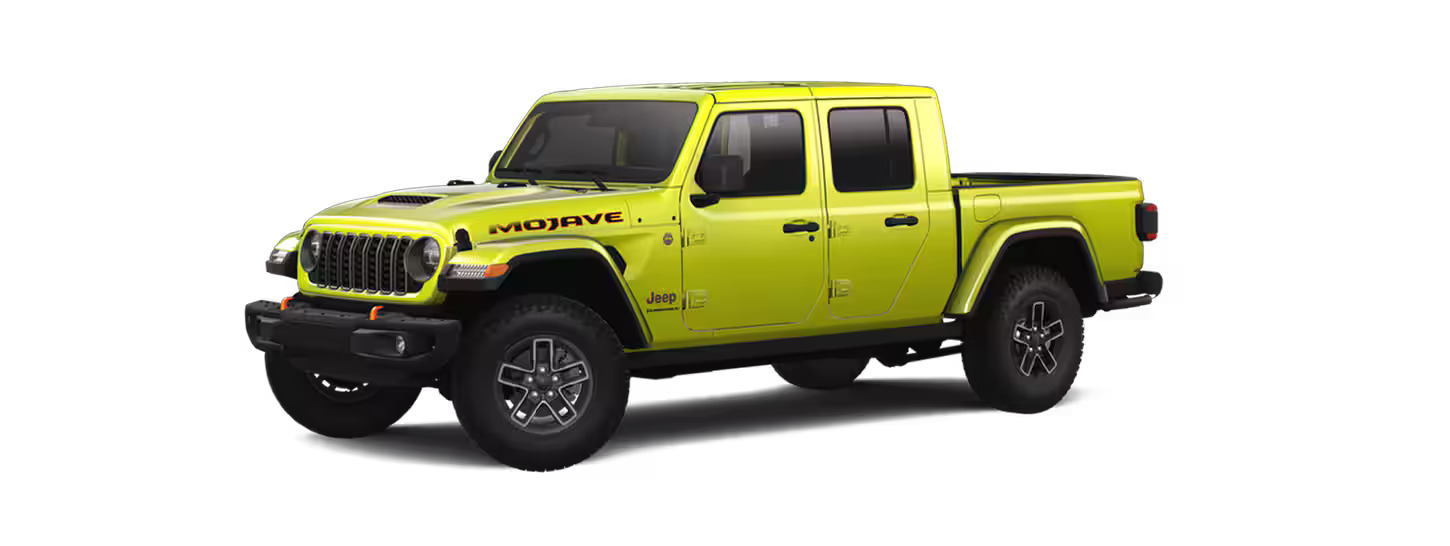 a yellow 2024 jeep gladiator mojave x