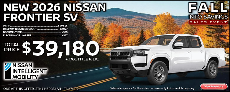 2026 Nissan Frontier Purchase Offer