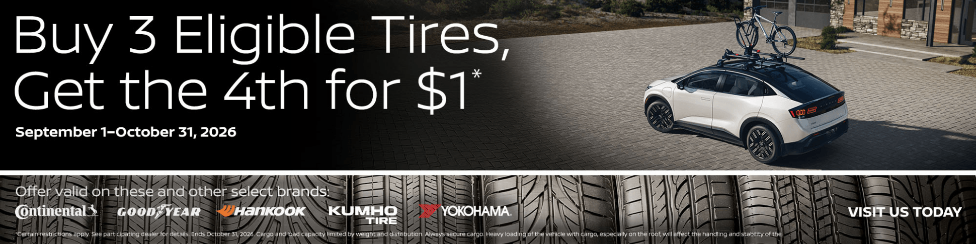 September and October Nissan Tire Offer Special