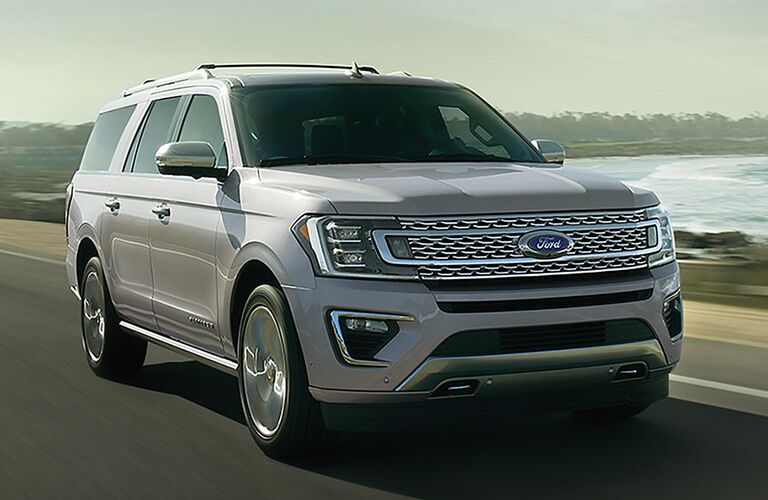 front view of a gray 2019 Ford Expedition