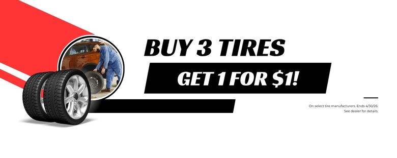Buy 3 Tires get 1 for $1