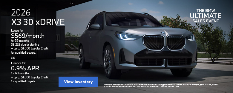 2026 BMW X3 30 xDRIVE OFFER