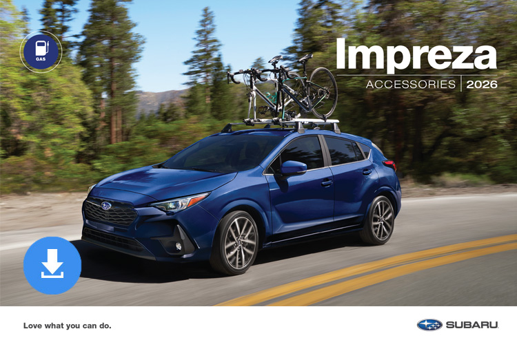 2026 Impreza Accessories Brochure cover image