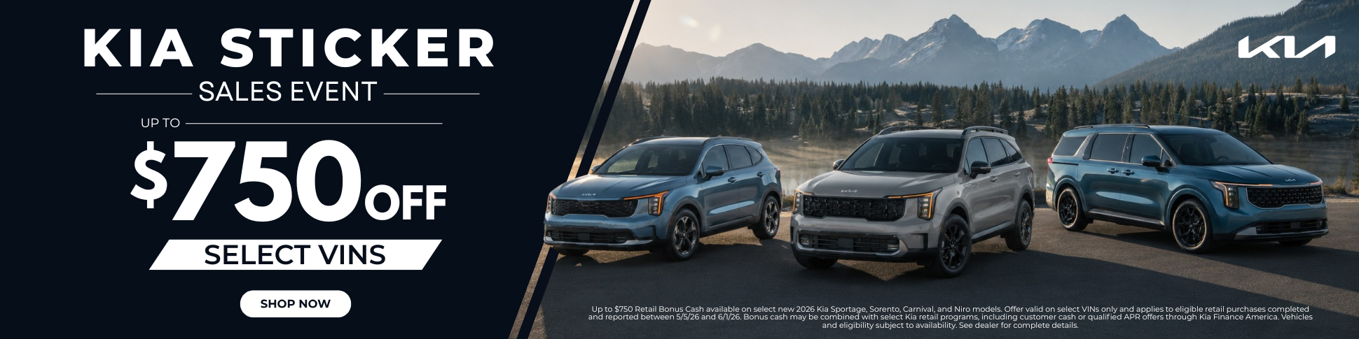 Kia Summer Sticker Sales Event
