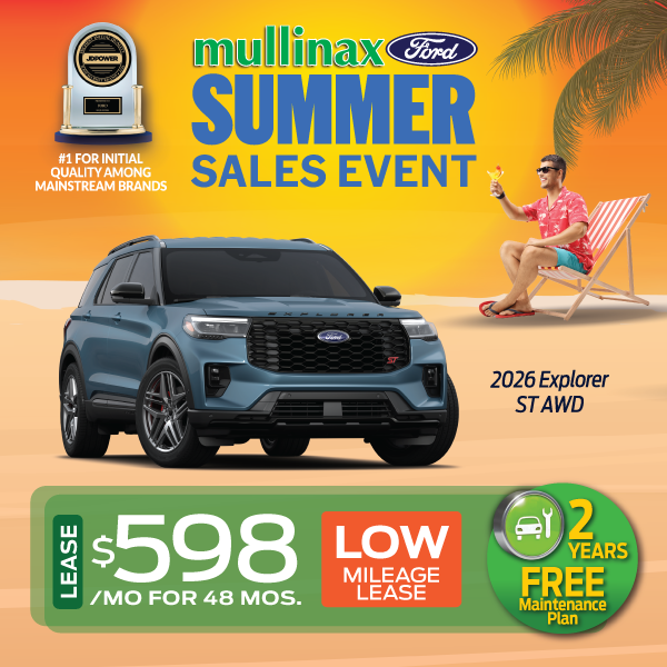 Explorer ST AWD Lease $598/mo for 49 Mos.