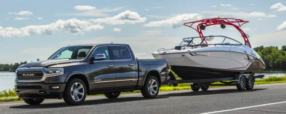 2021 RAM 1500 Towing Boat