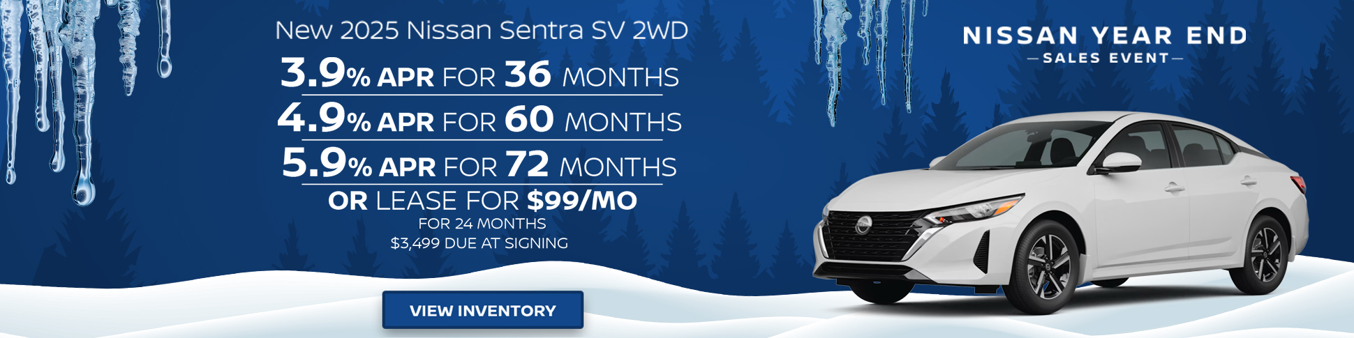 2025 Nissan Sentra SV APR or lease – Greensboro, NC