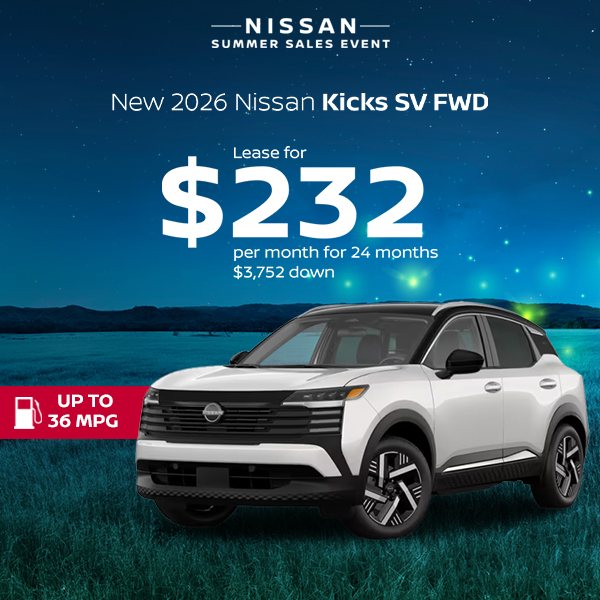 New 2026 Nissan Kicks SV FWD 
