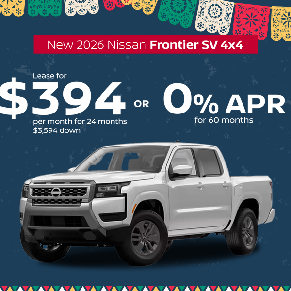 New 2026 Nissan Frontier SV 4x4