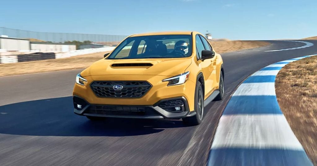 The 2026 Subaru WRX Series.Yellow at Dalton Subaru National City has special brakes and STI-tuned suspension parts