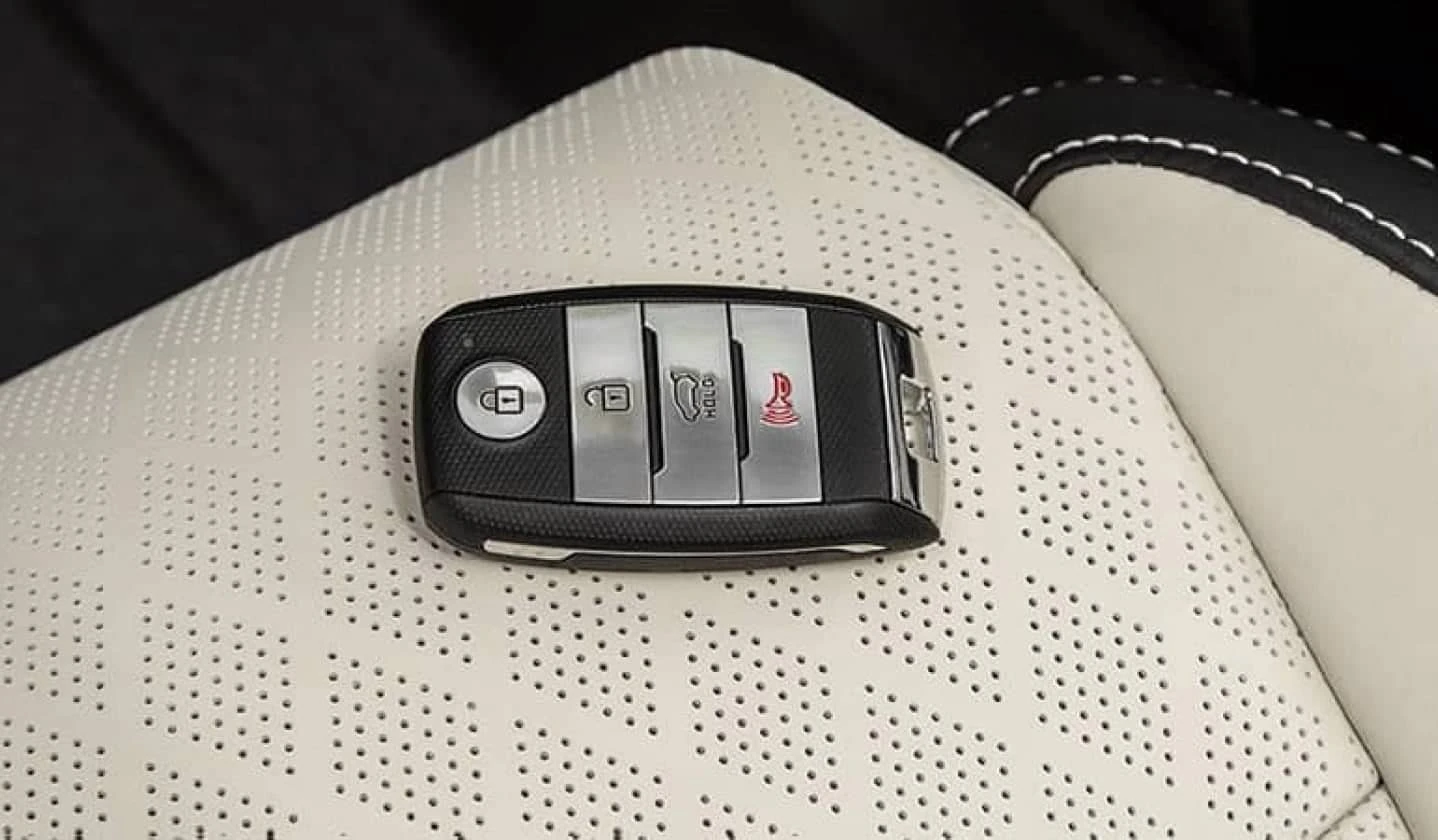 Car keys on car seat