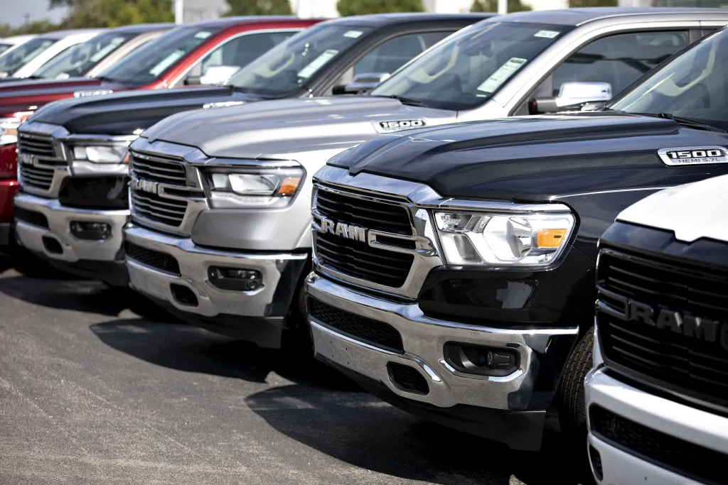 line up of RAM 1500s