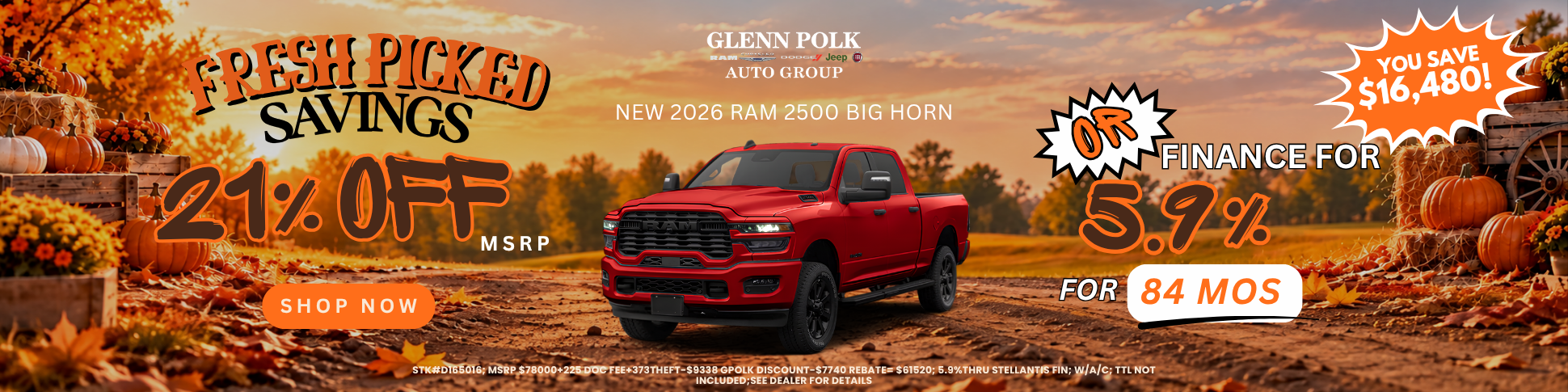 21%OFF MSRP-YOU SA VE $16480 OR 5.9 FOR 84MO