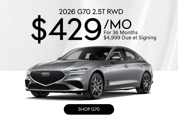 2026 G70 2.5T RWD