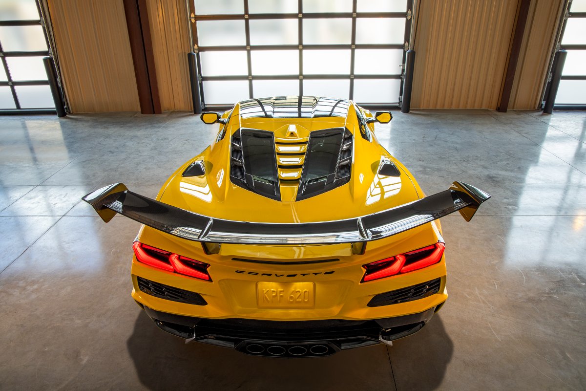 2025 Chevrolet Corvette ZR1 Coupe Exterior Rear Aerial
