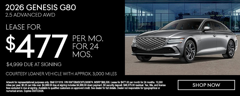 2026 Genesis G80 Lease