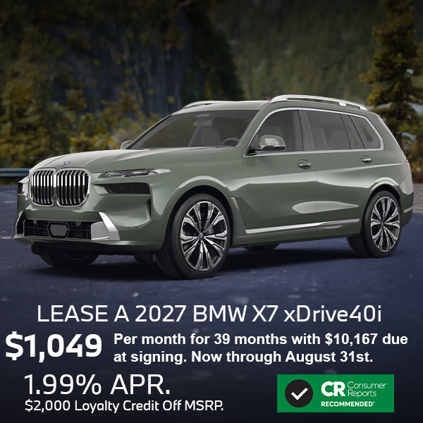 Lease the BMW X7 in NJ