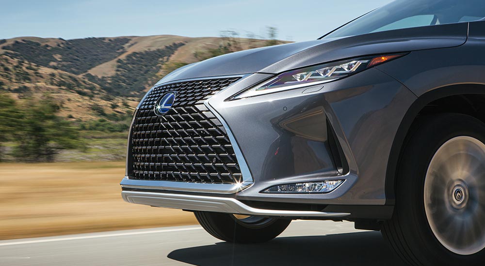 Slimmer and redesigned triple beam LED headlamps on the 2020 RX