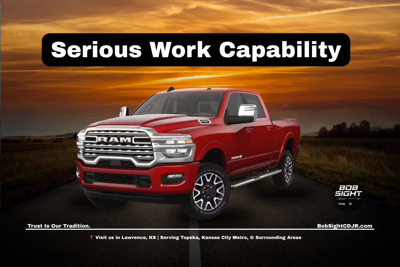 Ram 2500 heavy duty truck towing equipment in Lawrence Kansas serving Douglas County and Kansas City Metro drivers