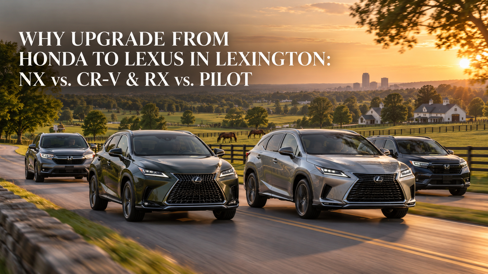 Why Upgrade from Honda to Lexus in Lexington: NX vs. CR-V & RX vs. Pilot