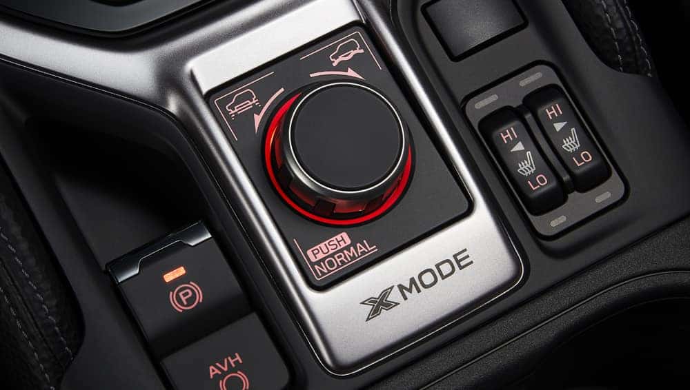 Subaru X-MODE dial and electronic parking brake controls