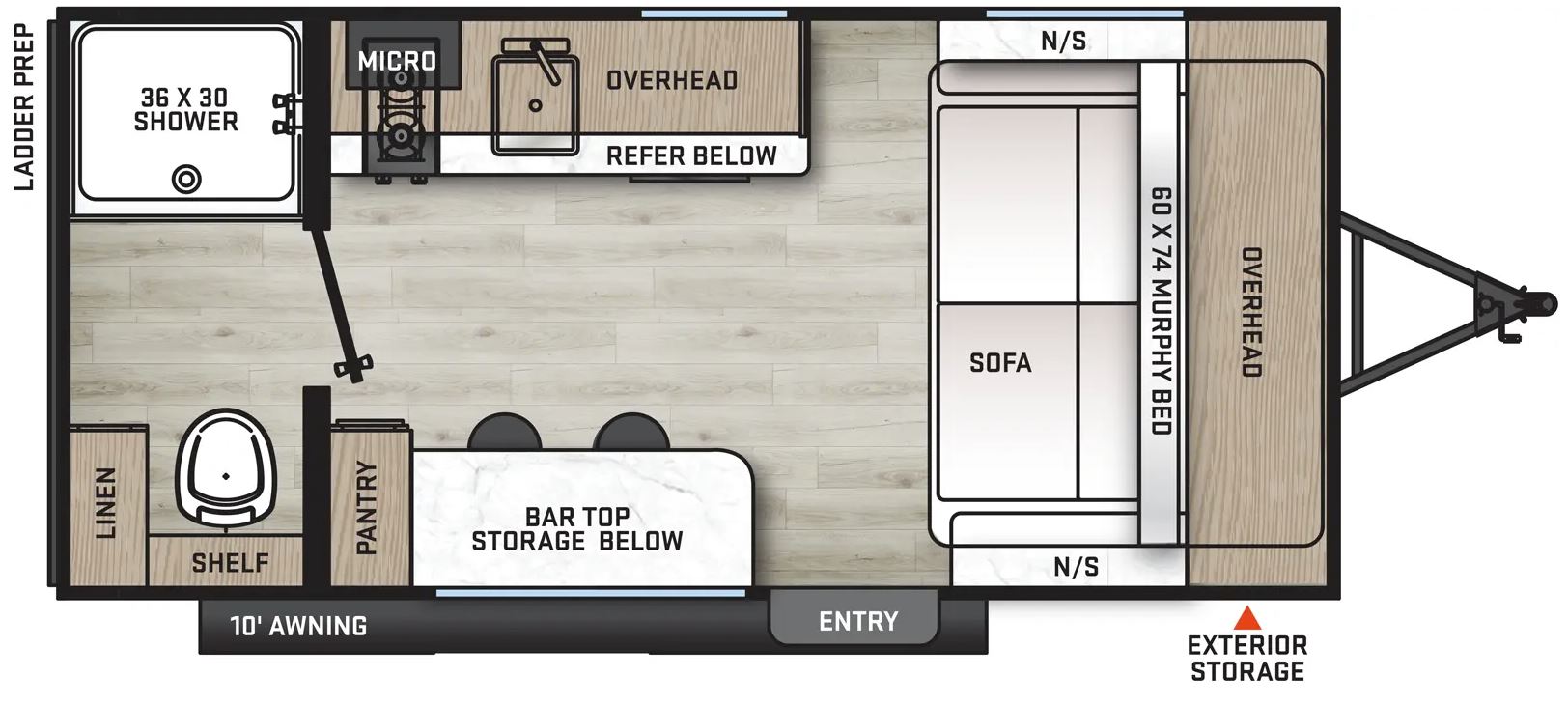 Coachmen Catalina Summit Series 7 154RBX interior layout