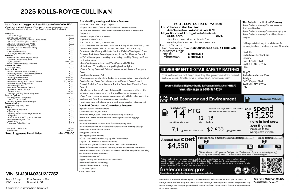 2025 Rolls-Royce Cullinan Base - Photo 28