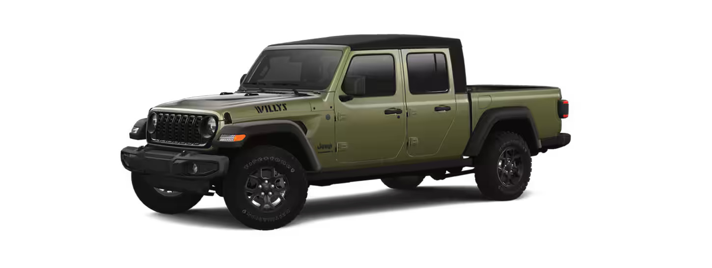 The jeep gladiator willys trim.