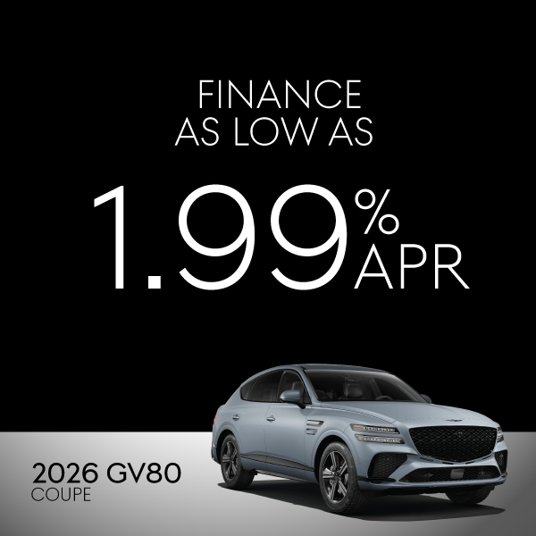 2026 GV80 Coupe: 1.99% APR