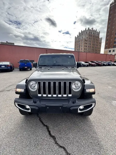 Used 2021 Jeep Wrangler Unlimited Sahara with VIN 1C4HJXEG9MW704201 for sale in Enid, OK