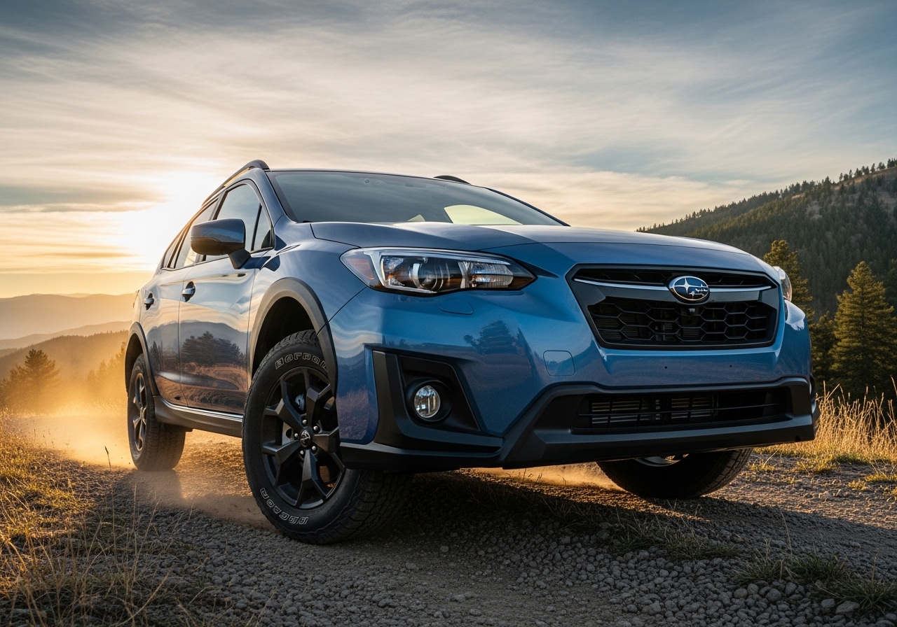 2026 Subaru Crosstrek Hybrid parked near a city curb