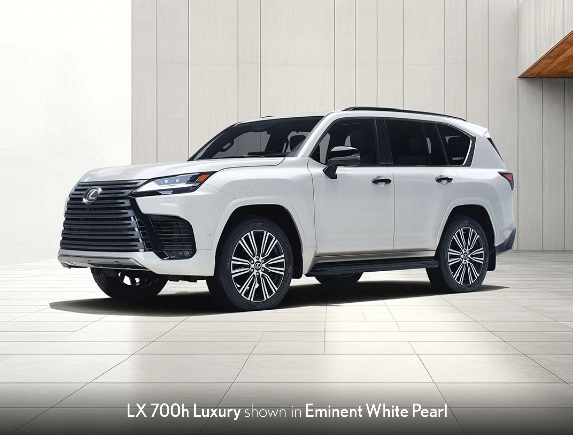 Lexus LX 700h Luxury in eminent white pearl
