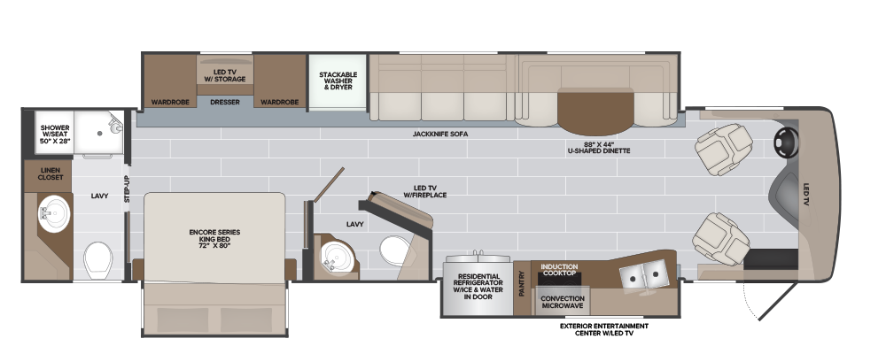 Holiday Rambler Endeavor Floor Plan