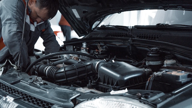 MAn Working on Engine