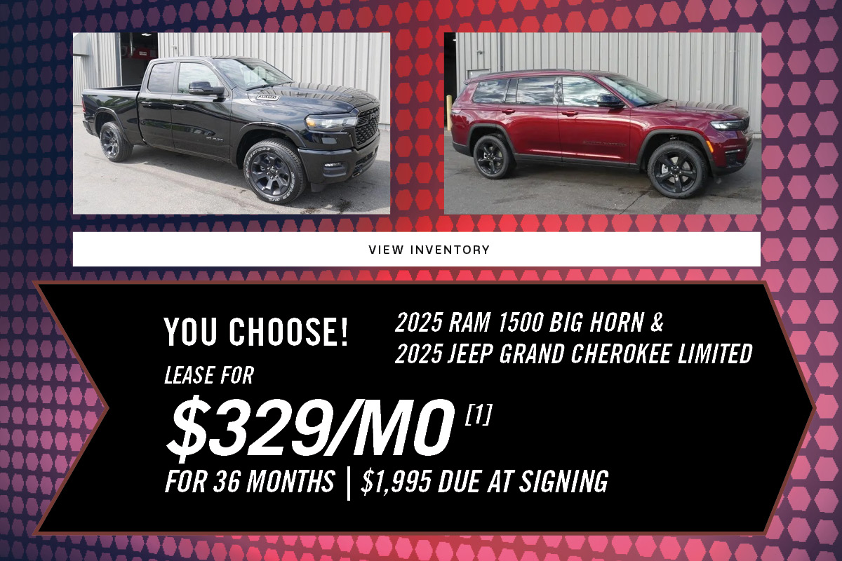 2025 Ram 1500 Big Horn 2025 Jeep Grand Cherokee Limited