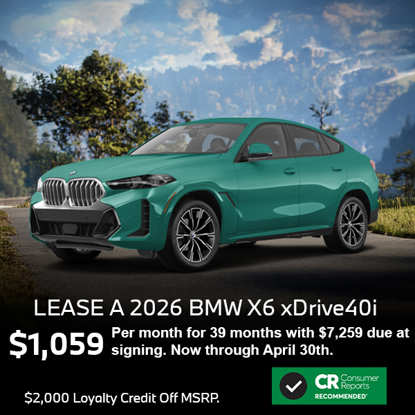 Lease a 2026 BMW X6 xDrive40i