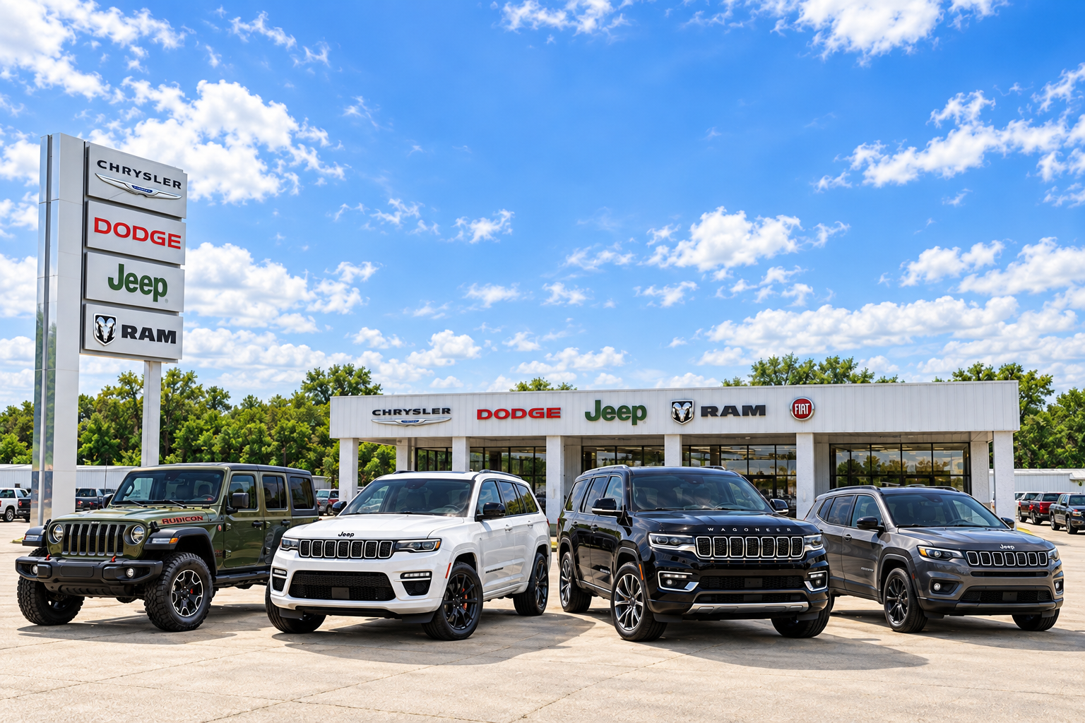 bonham chrysler dodge jeep ram jeep image in front of dealership